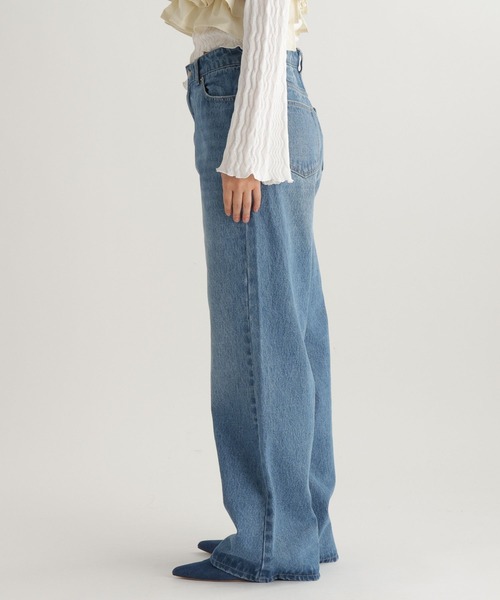 studio CLIP（スタディオクリップ）の「【daily CLIP】ルーズストレートデニム（デニムパンツ・レディース・ブルー/ライトブルー・MEDIUM/LARGE）」の11枚目の写真