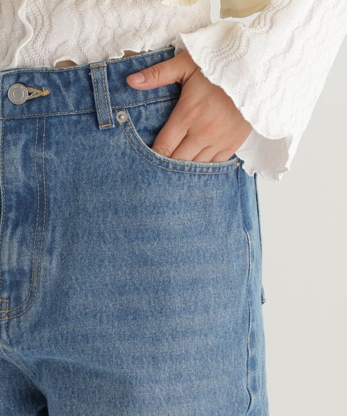 studio CLIP（スタディオクリップ）の「【daily CLIP】ルーズストレートデニム（デニムパンツ・レディース・ブルー/ライトブルー・MEDIUM/LARGE）」の8枚目の写真