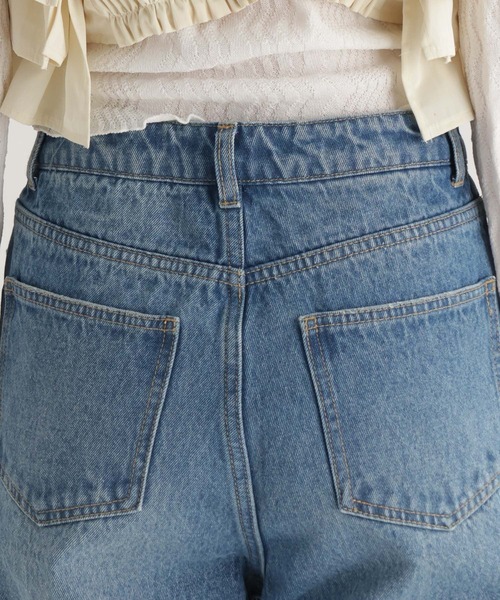 studio CLIP（スタディオクリップ）の「【daily CLIP】ルーズストレートデニム（デニムパンツ・レディース・ブルー/ライトブルー・MEDIUM/LARGE）」の6枚目の写真
