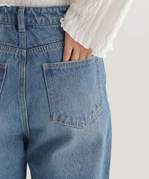 studio CLIP（スタディオクリップ）の「【daily CLIP】ルーズストレートデニム（デニムパンツ・レディース・ブルー/ライトブルー・MEDIUM/LARGE）」の5枚目の写真