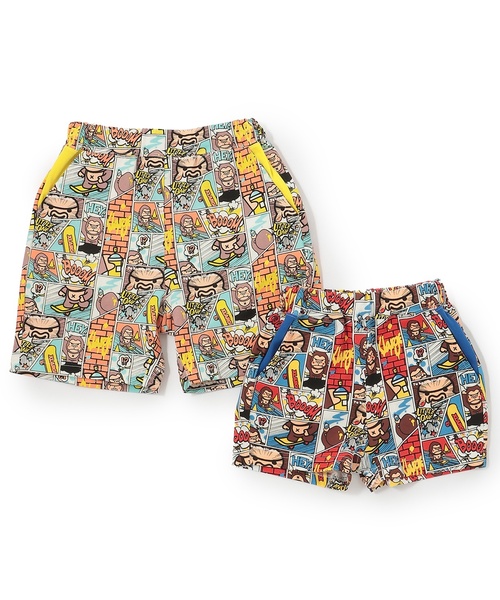 XLARGE KIDS（エクストララージキッズ）の「コミックファニーゴリラ ショートパンツ（その他パンツ・キッズ・ブルー/レモンイエロー・140cm/130cm/120cm/110cm/100cm/80ｃｍ/90cm）」の13枚目の写真