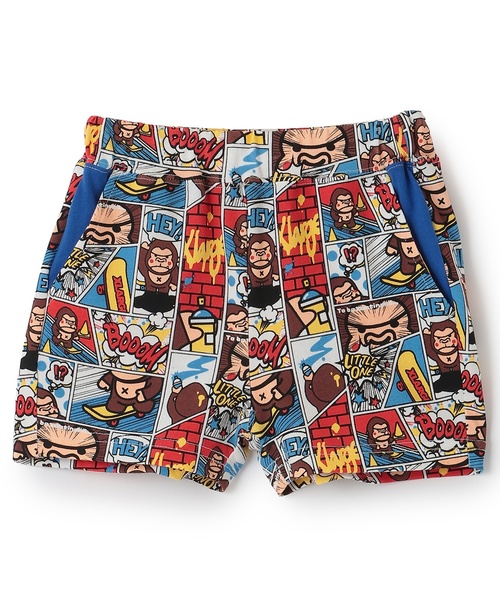 XLARGE KIDS（エクストララージキッズ）の「コミックファニーゴリラ ショートパンツ（その他パンツ・キッズ・ブルー/レモンイエロー・140cm/130cm/120cm/110cm/100cm/80ｃｍ/90cm）」の5枚目の写真