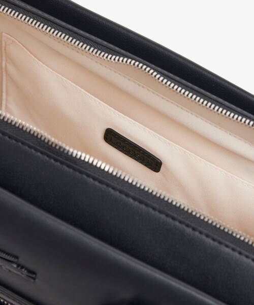 LACOSTE（ラコステ）の「セリス ワントーンハンドルバッグ（ハンドバッグ・レディース・ベージュ/ブラック・FREE）」の6枚目の写真