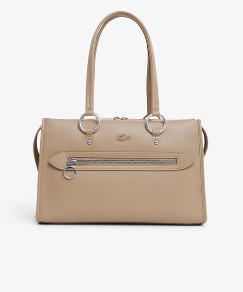 LACOSTE（ラコステ）の「セリス ワントーンハンドルバッグ（ハンドバッグ・レディース・ベージュ/ブラック・FREE）」の8枚目の写真