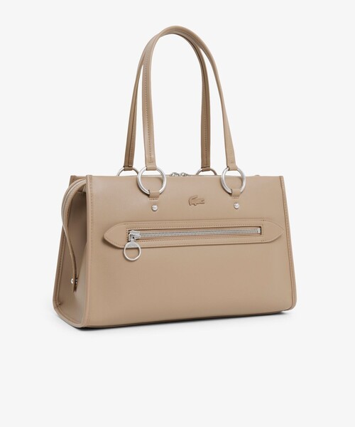 LACOSTE（ラコステ）の「セリス ワントーンハンドルバッグ（ハンドバッグ・レディース・ベージュ/ブラック・FREE）」の10枚目の写真