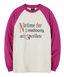 URBANAGE | ノータイム ナグラン ロングスリーブ_ピンク(Tシャツ/カットソー)