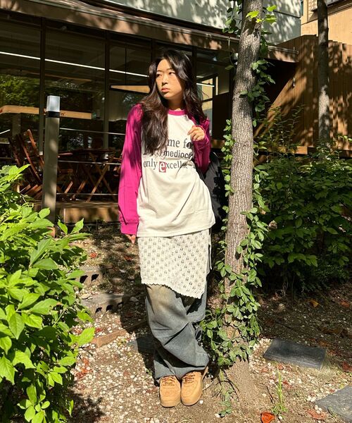 URBANAGE（アーバンエイジ）の「ノータイム ナグラン ロングスリーブ_ピンク（Tシャツ/カットソー・レディース・その他・MEDIUM/LARGE）」の14枚目の写真