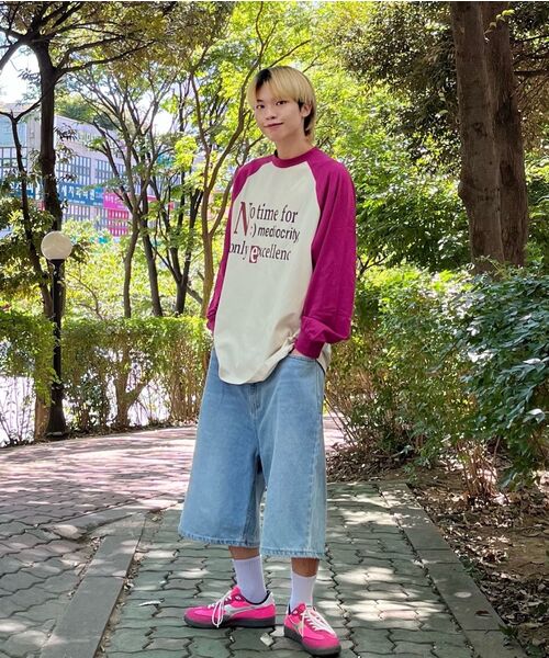 URBANAGE（アーバンエイジ）の「ノータイム ナグラン ロングスリーブ_ピンク（Tシャツ/カットソー・レディース・その他・MEDIUM/LARGE）」の5枚目の写真
