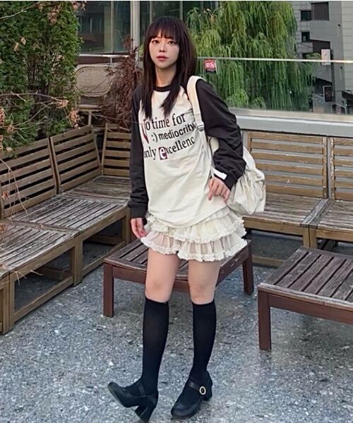 URBANAGE（アーバンエイジ）の「ノータイム ナグラン ロングスリーブ_ピンク（Tシャツ/カットソー・レディース・その他・MEDIUM/LARGE）」の9枚目の写真