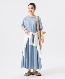 BEAMS BOY | カット ツイル マキシ ワンピース(ワンピース)