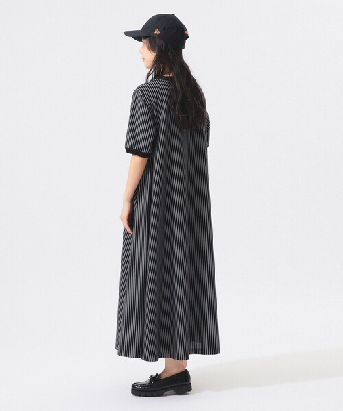 BEAMS BOY（ビームスボーイ）の「カット ツイル マキシ ワンピース（ワンピース・レディース・ブラック/サックスブルー/オリーブ・1/2）」の12枚目の写真