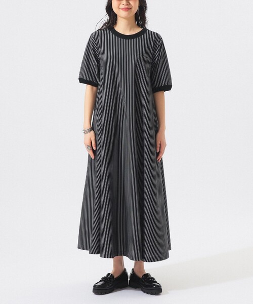 BEAMS BOY（ビームスボーイ）の「カット ツイル マキシ ワンピース（ワンピース・レディース・ブラック/サックスブルー/オリーブ・1/2）」の13枚目の写真