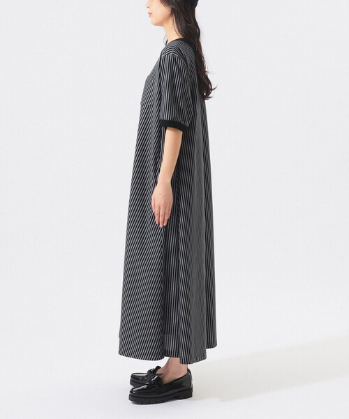 BEAMS BOY（ビームスボーイ）の「カット ツイル マキシ ワンピース（ワンピース・レディース・ブラック/サックスブルー/オリーブ・1/2）」の19枚目の写真