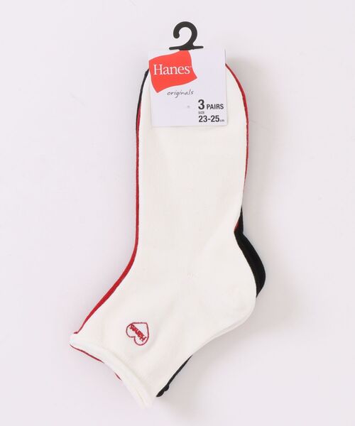 HANES(ヘインズ)の「HANES/ヘインズ ソックス Hanes originals クォーターレングス 3足組 HWSCD202(ソックス/靴下・レディース・マルチ/その他・S)」の9枚目の写真