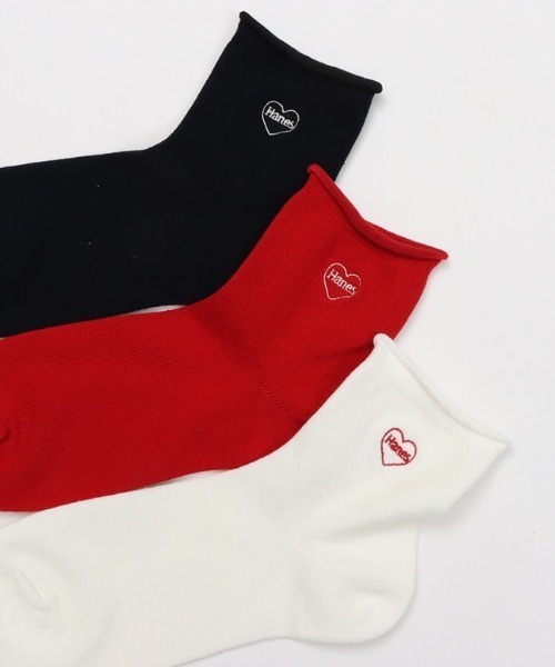 HANES(ヘインズ)の「HANES/ヘインズ ソックス Hanes originals クォーターレングス 3足組 HWSCD202(ソックス/靴下・レディース・マルチ/その他・S)」の5枚目の写真