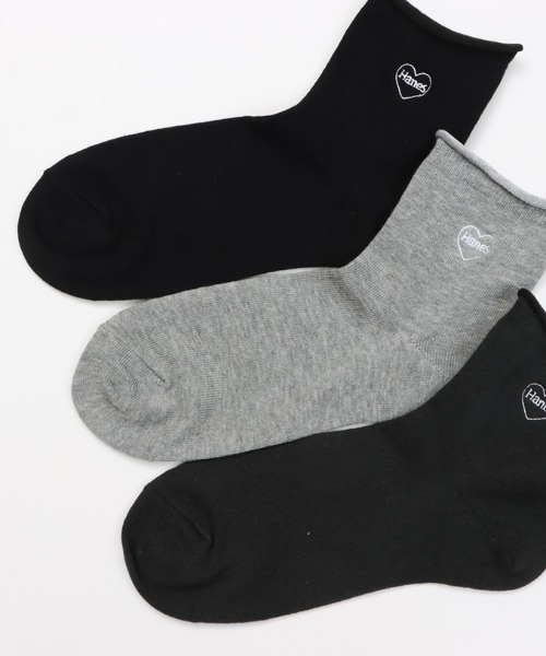HANES(ヘインズ)の「HANES/ヘインズ ソックス Hanes originals クォーターレングス 3足組 HWSCD202(ソックス/靴下・レディース・マルチ/その他・S)」の8枚目の写真
