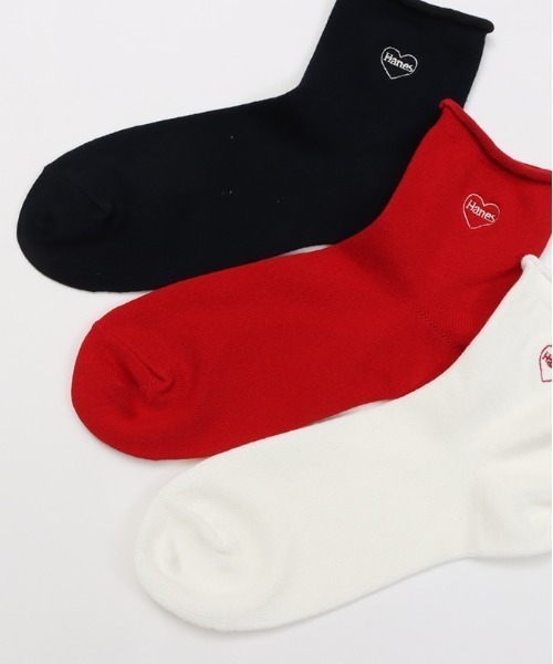 HANES(ヘインズ)の「HANES/ヘインズ ソックス Hanes originals クォーターレングス 3足組 HWSCD202(ソックス/靴下・レディース・マルチ/その他・S)」の7枚目の写真