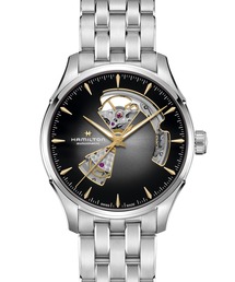 HAMILTON [ハミルトン] 腕時計 Jazzmaster （ジャズマスター） Open Heart オート 自動巻き 40MM ブラック×シルバー