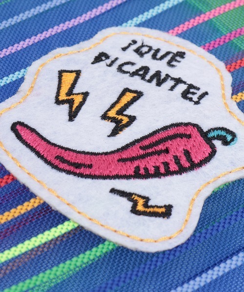 チチカカ（チチカカ）の「メキシコモチーフワッペンメッシュポーチ（ポーチ・レディース・ブラック/レッド/ブルー・FREE）」の12枚目の写真
