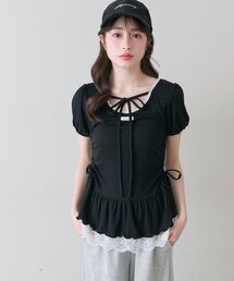 OLIVE des OLIVE | ドロストレースチュニック(Tシャツ/カットソー)