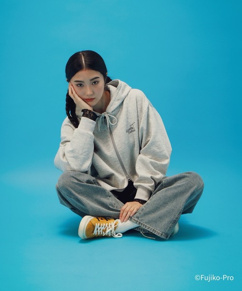 GLOBAL WORK（グローバルワーク）の「ドラえもん/ライトクッションZIPパーカー/646957（パーカー・メンズ・ライトグレー/ブラック・LARGE/MEDIUM）」の14枚目の写真