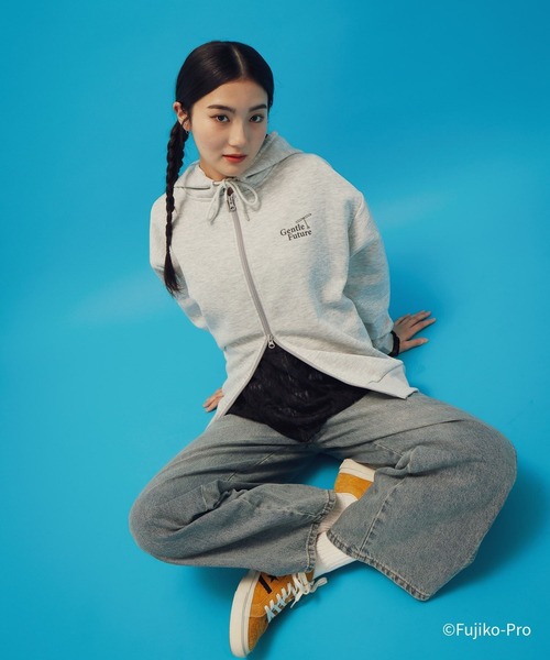 GLOBAL WORK（グローバルワーク）の「ドラえもん/ライトクッションZIPパーカー/646957（パーカー・メンズ・ライトグレー/ブラック・LARGE/MEDIUM）」の18枚目の写真