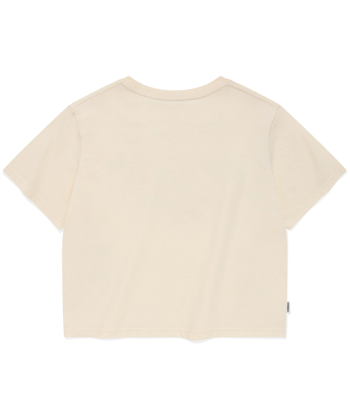 COVERNAT WOMAN(カバーナットウーマン)の「ウィメンズクロップビーチファムTシャツ アイボリー(Tシャツ/カットソー・レディース・その他・WS/WM)」の3枚目の写真