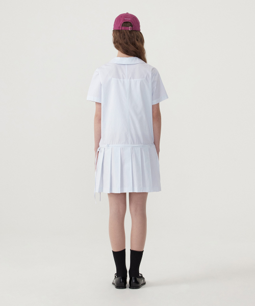 COVERNAT WOMAN(カバーナットウーマン)の「ウィメンズプリーツシャツワンピーススカイブルー(ワンピース・レディース・その他・WS/WM)」の9枚目の写真