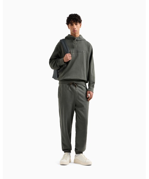 ARMANI EXCHANGE(アルマーニエクスチェンジ)の「【A|X アルマーニ エクスチェンジ】AXロゴ×テープデザイン スウェットジョガーパンツ(スウェットパンツ・メンズ・ダークカーキ・MEDIUM/SMALL/X-LARGE)」の3枚目の写真