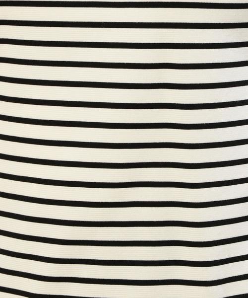 green label relaxing（グリーンレーベルリラクシング）の「KF リップルBOR B/N PO カットソー◆（Tシャツ/カットソー・レディース・オフホワイト/グレー/ネイビー・FREE）」の9枚目の写真