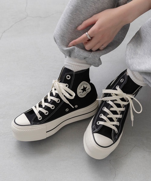 CONVERSE（コンバース）の「CONVERSE コンバース ALL STAR LIFTED HI オールスター リフテッド ハイカット 厚底 スニーカー（スニーカー・レディース・ブラック・22.0cm/22.5cm/23.0cm/23.5cm/24.0cm/24.5cm/25.0cm/25.5cm/26.0cm）」の4枚目の写真