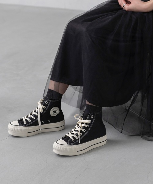 CONVERSE（コンバース）の「CONVERSE コンバース ALL STAR LIFTED HI オールスター リフテッド ハイカット 厚底 スニーカー（スニーカー・レディース・ブラック・22.0cm/22.5cm/23.0cm/23.5cm/24.0cm/24.5cm/25.0cm/25.5cm/26.0cm）」の19枚目の写真