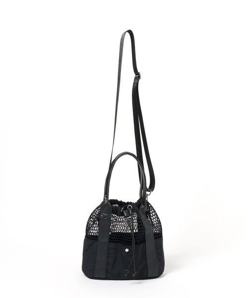 LAKOLE（ラコレ）の「メッシュコンビ巾着ショルダーバッグ / 633917（ショルダーバッグ・レディース・ブラック/ブラウン/ベージュ・FREE）」の5枚目の写真