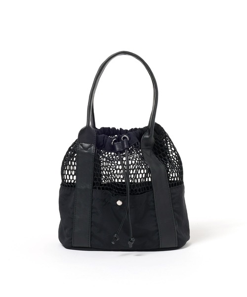 LAKOLE（ラコレ）の「メッシュコンビ巾着ショルダーバッグ / 633917（ショルダーバッグ・レディース・ブラック/ブラウン/ベージュ・FREE）」の6枚目の写真