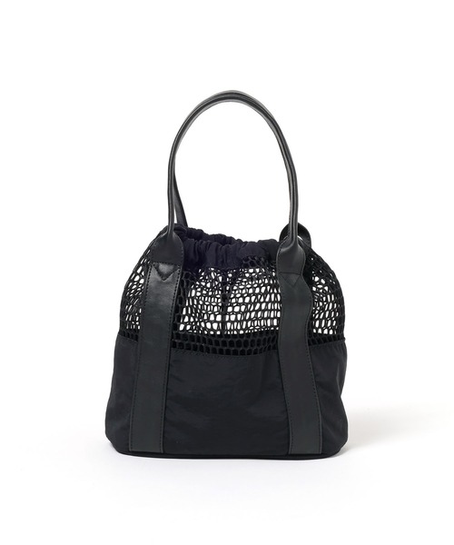 LAKOLE（ラコレ）の「メッシュコンビ巾着ショルダーバッグ / 633917（ショルダーバッグ・レディース・ブラック/ブラウン/ベージュ・FREE）」の8枚目の写真