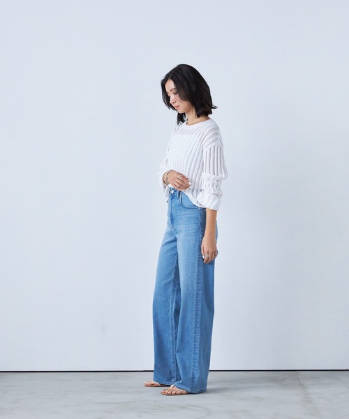 YANUK（ヤヌーク）の「Really Light ストレート"LILITH"（デニムパンツ・レディース・サックスブルー・27inch/26inch/24inch/23inch/22inch/21inch/25inch）」の3枚目の写真