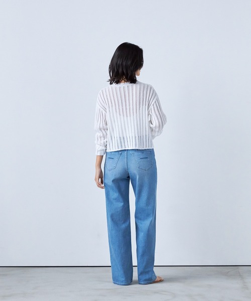 YANUK（ヤヌーク）の「Really Light ストレート"LILITH"（デニムパンツ・レディース・サックスブルー・27inch/26inch/24inch/23inch/22inch/21inch/25inch）」の4枚目の写真