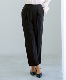 【サステナブル素材】オックスシャンブレー・ソフトテーパードパンツ