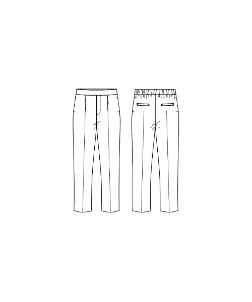 White Collection（ホワイトコレクション）の「【サステナブル素材】オックスシャンブレー・ソフトテーパードパンツ（その他パンツ・レディース・ライトグレー/ブラック・S/M/L）」の22枚目の写真