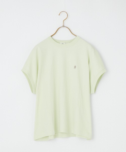 GYMPHLEX（ジムフレックス）の「[GYMPHLEX/ジムフレックス] ワンポイントロゴ刺繍 ノースリーブカットソー（Tシャツ/カットソー・レディース・ホワイト/ライトグリーン/ブラック・14）」の3枚目の写真