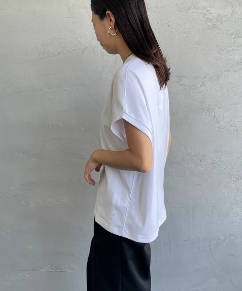 GYMPHLEX（ジムフレックス）の「[GYMPHLEX/ジムフレックス] ワンポイントロゴ刺繍 ノースリーブカットソー（Tシャツ/カットソー・レディース・ホワイト/ライトグリーン/ブラック・14）」の11枚目の写真