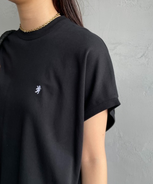 GYMPHLEX（ジムフレックス）の「[GYMPHLEX/ジムフレックス] ワンポイントロゴ刺繍 ノースリーブカットソー（Tシャツ/カットソー・レディース・ホワイト/ライトグリーン/ブラック・14）」の22枚目の写真