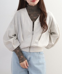 リネンバックティアードブルゾン