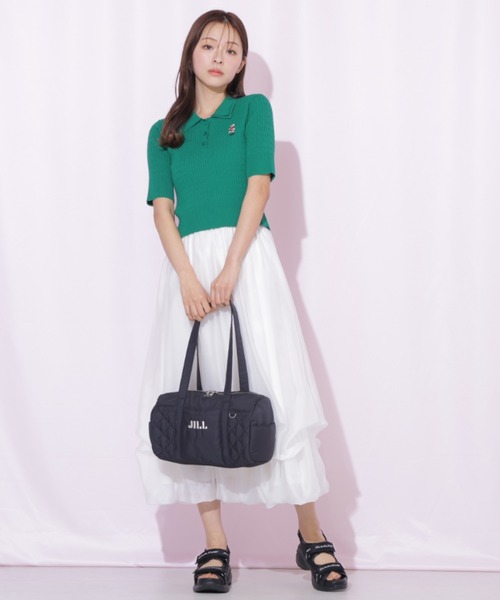 JILL by JILL STUART(ジルバイジルスチュアート)の「キルティングボストン(ボストンバッグ・レディース・ブラック/ホワイト/ピンク・FREE)」の12枚目の写真