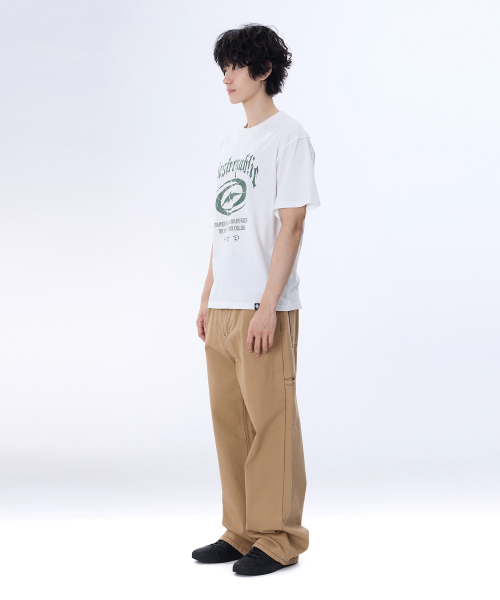 GHOST REPUBLIC（ゴーストリパブリック）の「クラックグラフィックロゴピグメント半袖TシャツGT-382_アイボリー（Tシャツ/カットソー・レディース・アイボリー・LARGE/X-LARGE/XX-LARGE）」の4枚目の写真