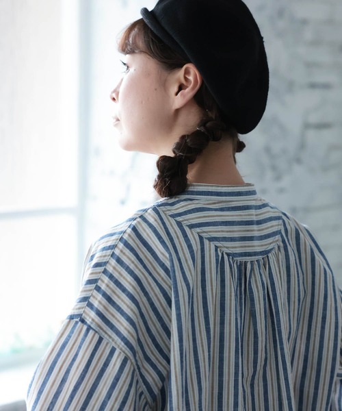 soulberry(ソウルベリー)の「あまからレシピのブラウス(シャツ/ブラウス・レディース・ネイビー・L/M/5L/4L/3L/LL)」の6枚目の写真