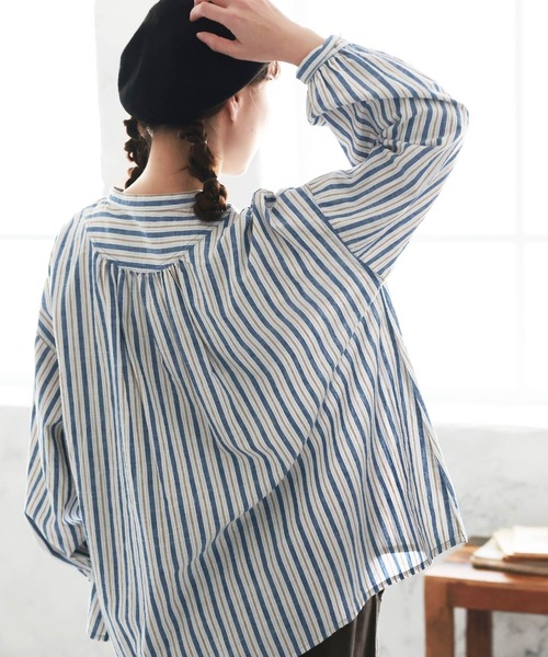 soulberry(ソウルベリー)の「あまからレシピのブラウス(シャツ/ブラウス・レディース・ネイビー・L/M/5L/4L/3L/LL)」の19枚目の写真