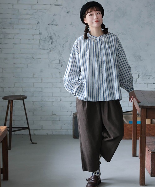 soulberry(ソウルベリー)の「あまからレシピのブラウス(シャツ/ブラウス・レディース・ネイビー・L/M/5L/4L/3L/LL)」の20枚目の写真