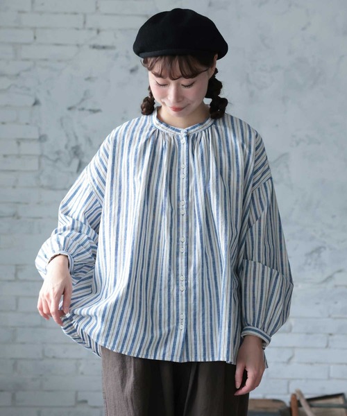 soulberry(ソウルベリー)の「あまからレシピのブラウス(シャツ/ブラウス・レディース・ネイビー・L/M/5L/4L/3L/LL)」の12枚目の写真