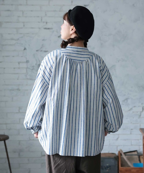 soulberry(ソウルベリー)の「あまからレシピのブラウス(シャツ/ブラウス・レディース・ネイビー・L/M/5L/4L/3L/LL)」の7枚目の写真